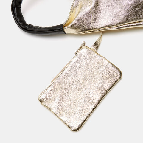 Bolso Hobo De Piel, Dorado Bolso Hobo De Piel, Dorado